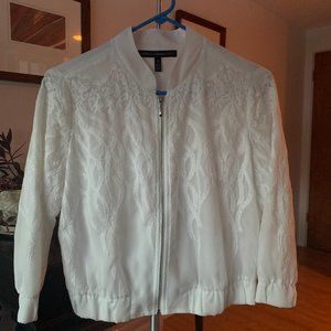 WH BM Floral Embroidered Bomber Jacket